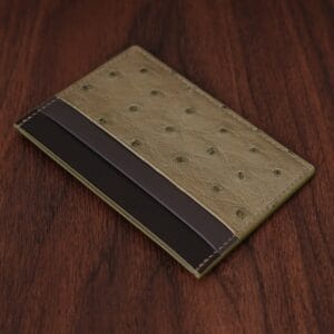 Minimalist Wallet - Baranil & Pistachio Ostrich